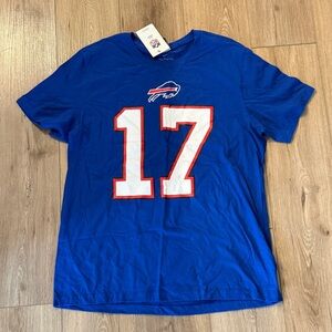 Nike Buffalo Bills Josh Allen #17 NFL T Shirt Blue Large